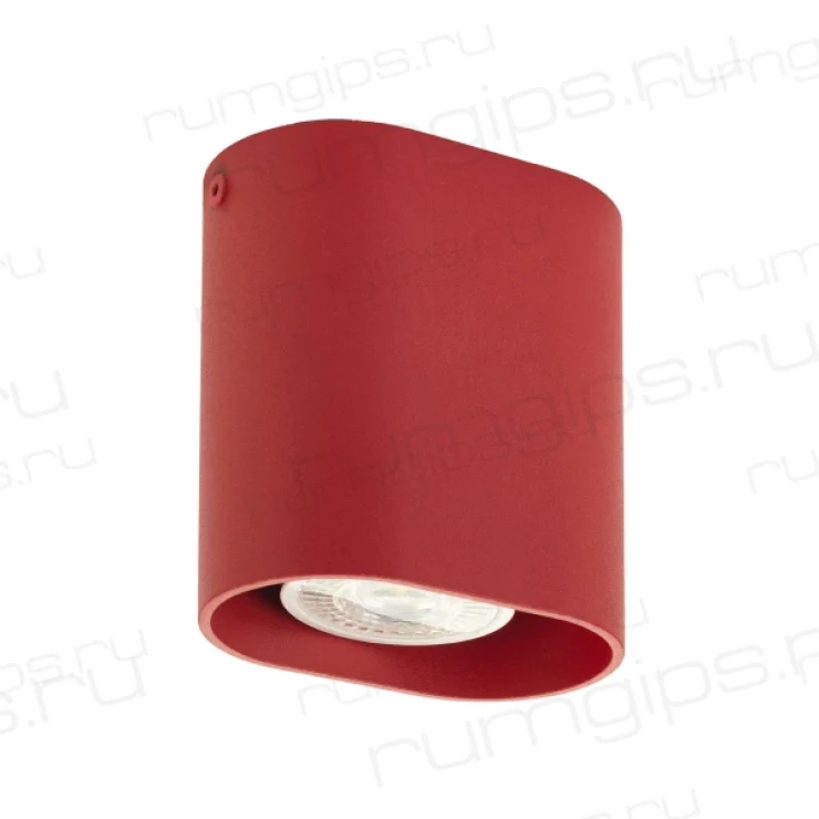 DK2005-RE Светильник накладной IP 20, 50 Вт, GU10, красный, алюминий