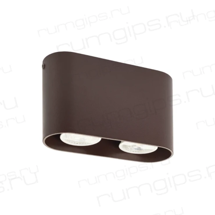 DK2006-CH Светильник накладной IP 20, 50 Вт, GU10, коричневый, алюминий