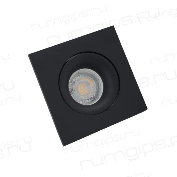 DK2019-BK Встраиваемый светильник, IP 20, 50 Вт, GU10, черный, алюминий