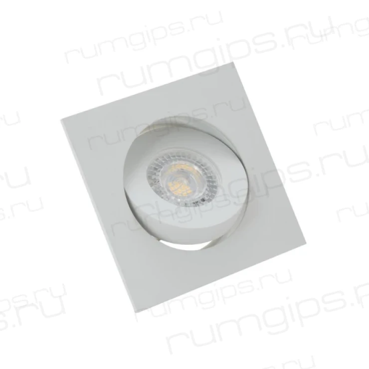 DK2021-WH Встраиваемый светильник, IP 20, 50 Вт, GU10, белый, алюминий