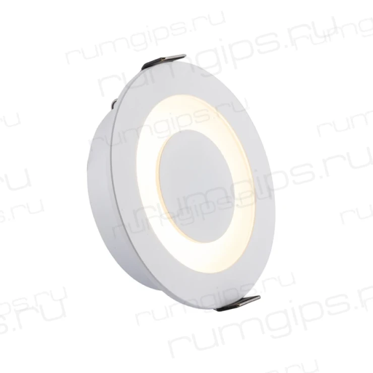 DK2700-WH Встраиваемый светильник, IP 20, 7 Вт, LED 3000, белый, алюминий