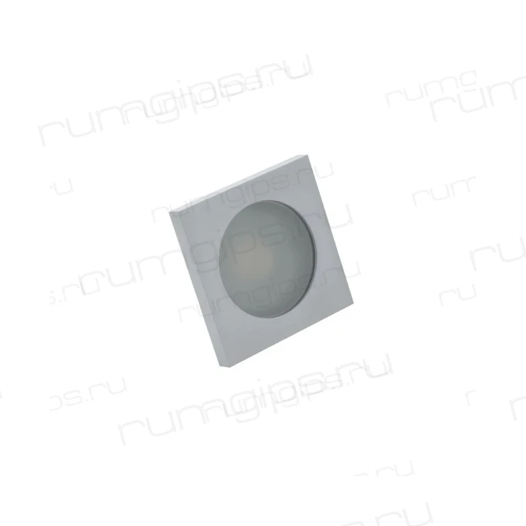 DK3013-AL Встраиваемый светильник влагозащ., IP 44, 50 Вт, GU10, серый, алюминий