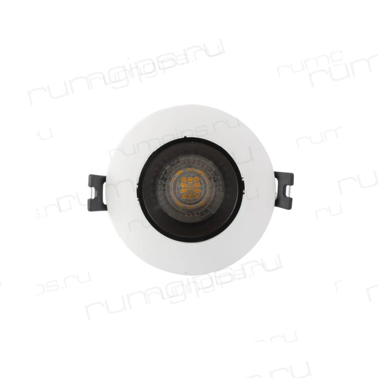DK3020-WB Встраиваемый светильник, IP 20, 10 Вт, GU5.3, LED, белый/черный, пластик