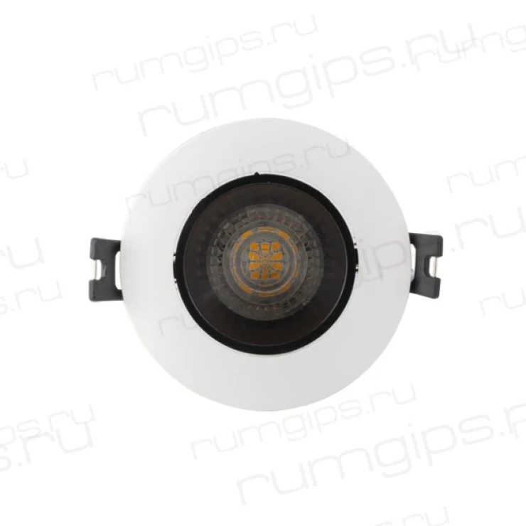 DK3020-WB Встраиваемый светильник, IP 20, 10 Вт, GU5.3, LED, белый/черный, пластик