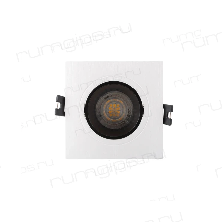 DK3021-WB Встраиваемый светильник, IP 20, 10 Вт, GU5.3, LED, белый/черный, пластик