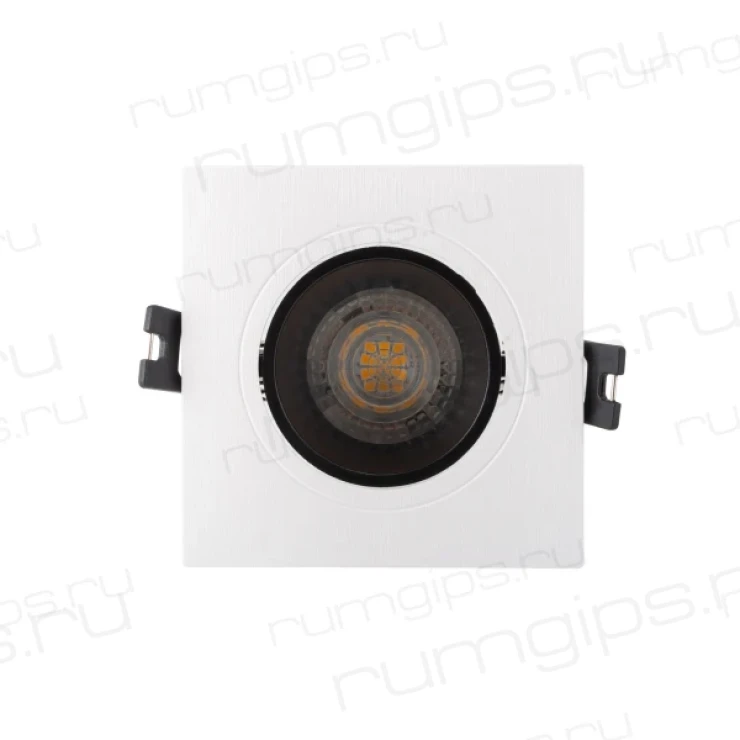 DK3021-WB Встраиваемый светильник, IP 20, 10 Вт, GU5.3, LED, белый/черный, пластик
