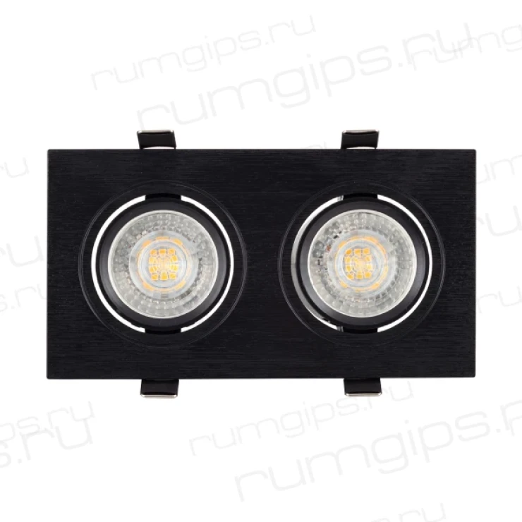 DK3022-BK Встраиваемый светильник, IP 20, 10 Вт, GU5.3, LED, черный, пластик