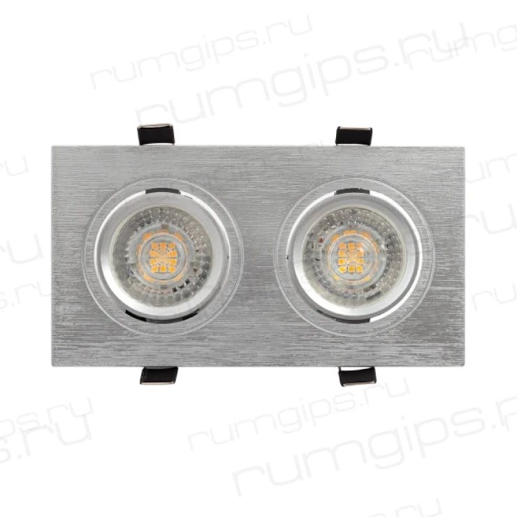 DK3022-CM Встраиваемый светильник, IP 20, 10 Вт, GU5.3, LED, серый, пластик