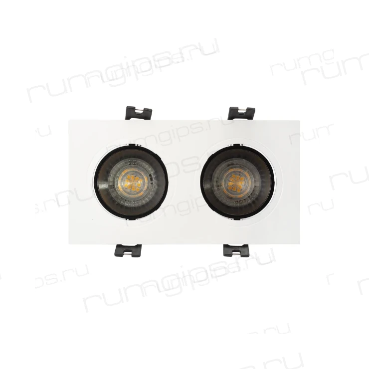 DK3022-WB Встраиваемый светильник, IP 20, 10 Вт, GU5.3, LED, белый/черный, пластик