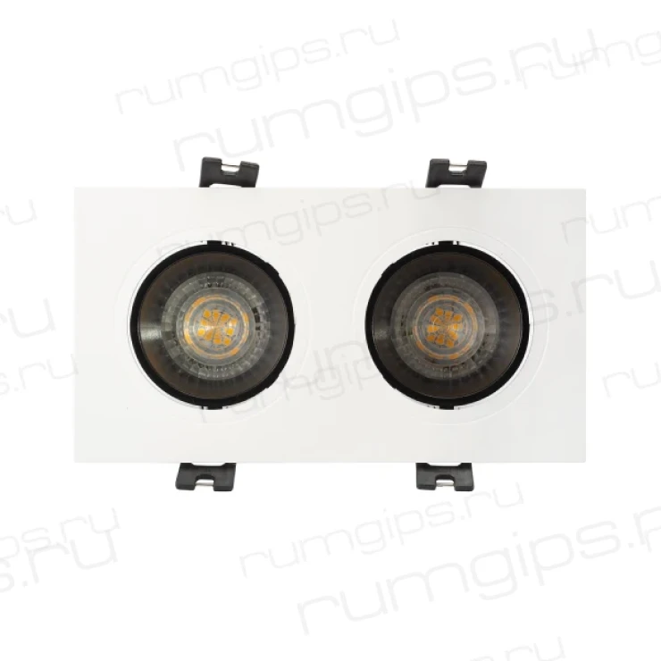 DK3022-WB Встраиваемый светильник, IP 20, 10 Вт, GU5.3, LED, белый/черный, пластик