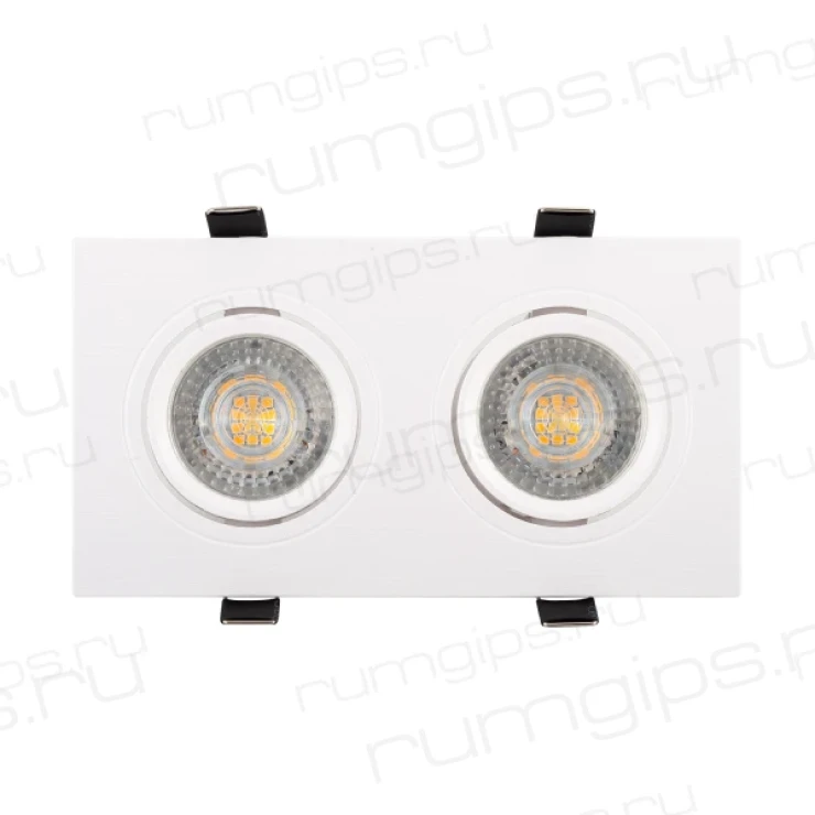 DK3022-WH Встраиваемый светильник, IP 20, 10 Вт, GU5.3, LED, белый, пластик