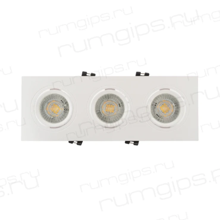 DK3023-WH Встраиваемый светильник, IP 20, 10 Вт, GU5.3, LED, белый, пластик