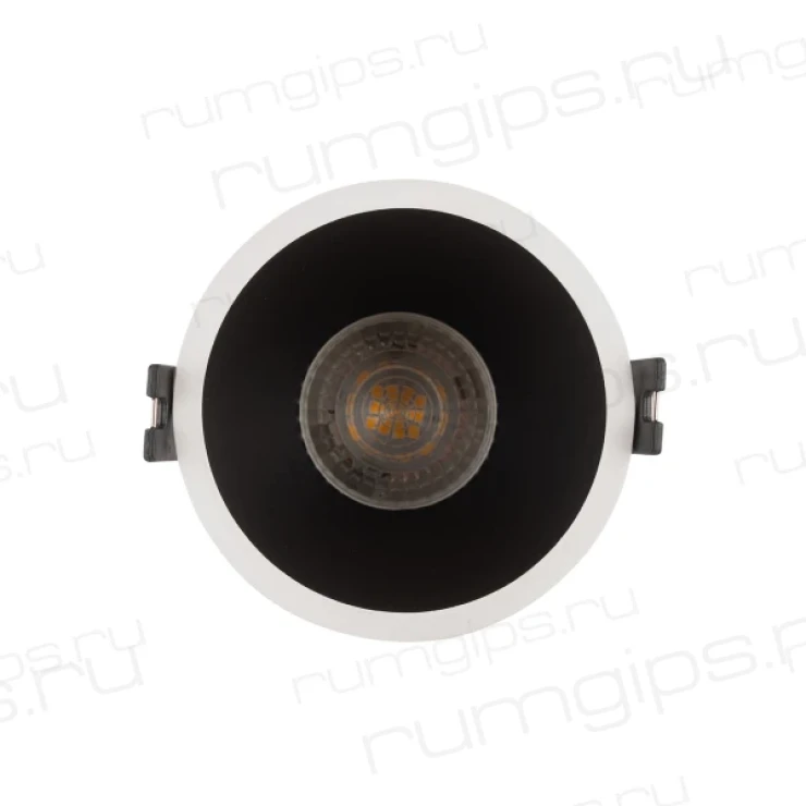 DK3026-WB Встраиваемый светильник, IP 20, 10 Вт, GU5.3, LED, белый/черный, пластик