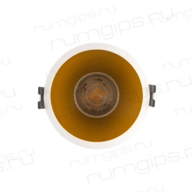 DK3026-WG Встраиваемый светильник, IP 20, 10 Вт, GU5.3, LED, белый/золотой, пластик