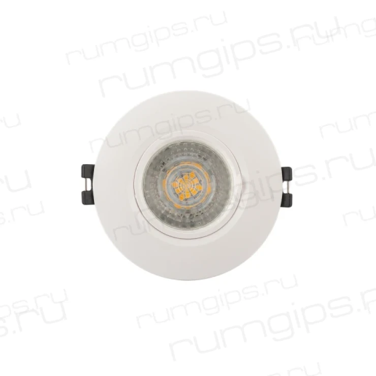 DK3028-WH Встраиваемый светильник, IP 20, 10 Вт, GU5.3, LED, белый, пластик