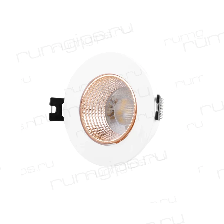 DK3061-WBR Встраиваемый светильник, IP 20, 10 Вт, GU5.3, LED, белый/бронзовый, пластик