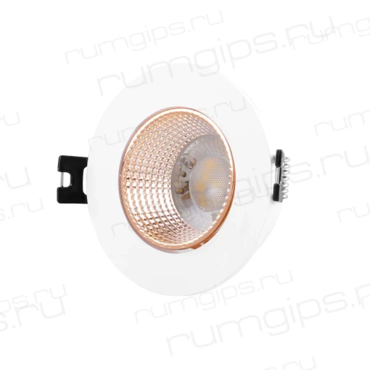 DK3061-WBR Встраиваемый светильник, IP 20, 10 Вт, GU5.3, LED, белый/бронзовый, пластик