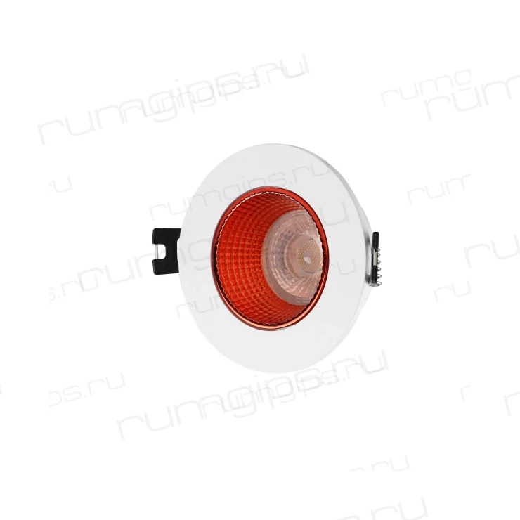 DK3061-WH+RD Встраиваемый светильник, IP 20, 10 Вт, GU5.3, LED, белый/красный, пластик