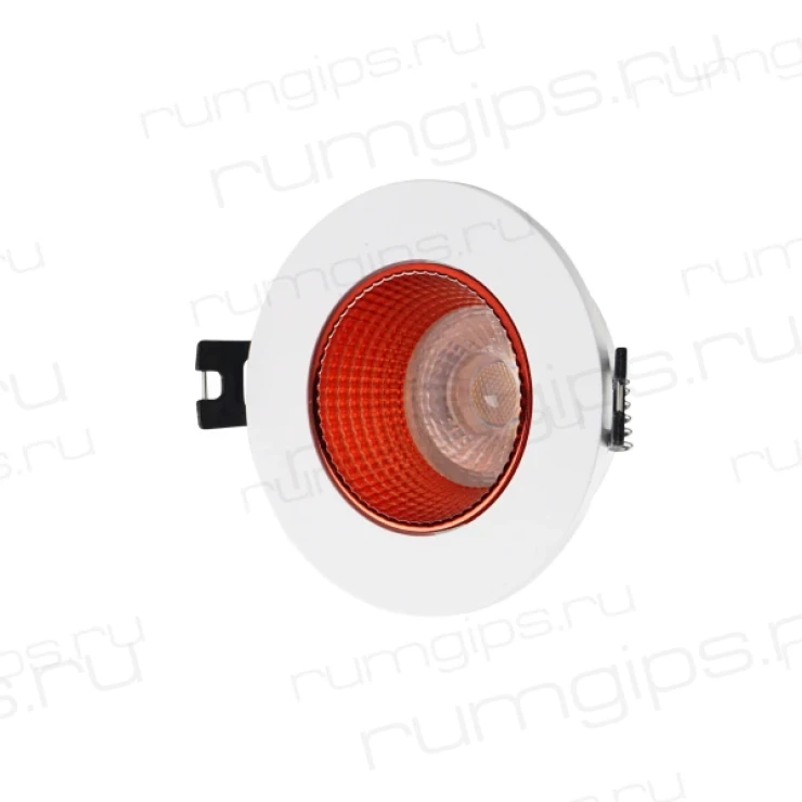 DK3061-WH+RD Встраиваемый светильник, IP 20, 10 Вт, GU5.3, LED, белый/красный, пластик