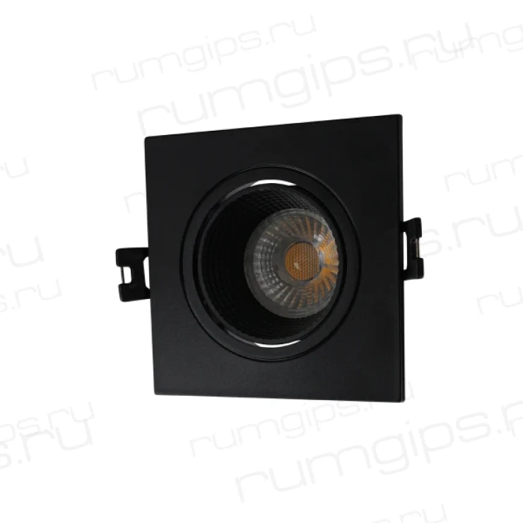 DK3071-BK Встраиваемый светильник, IP 20, 10 Вт, GU5.3, LED, черный/черный, пластик