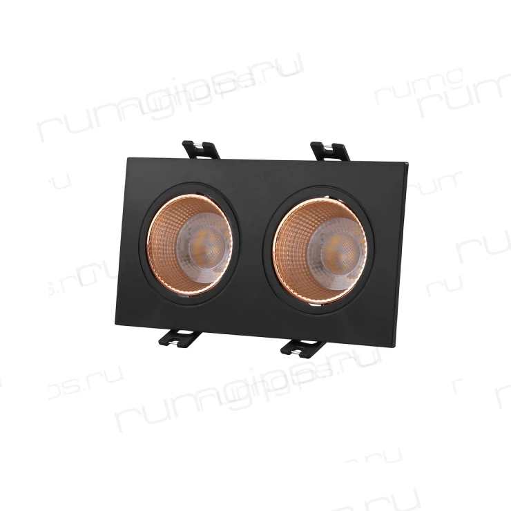 DK3072-BBR Встраиваемый светильник, IP 20, 10 Вт, GU5.3, LED, черный/бронзовый, пластик