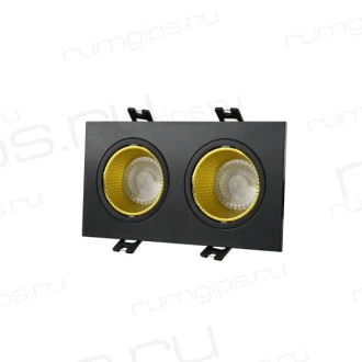 Встраиваемый светильник DK3072-BK+YE Denkirs