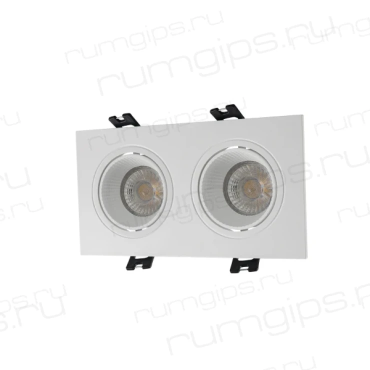 DK3072-WH Встраиваемый светильник, IP 20, 10 Вт, GU5.3, LED, белый/белый, пластик