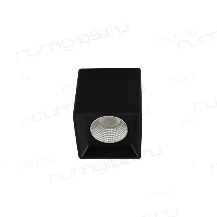 DK3080-BK+CH Светильник накладной IP 20, 10 Вт, GU5.3, LED, черный/хром, пластик