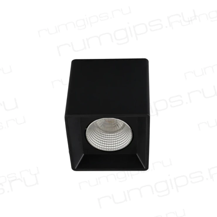 DK3080-BK+CH Светильник накладной IP 20, 10 Вт, GU5.3, LED, черный/хром, пластик