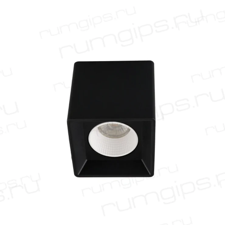 DK3080-BK+WH Светильник накладной IP 20, 10 Вт, GU5.3, LED, черный/белый, пластик