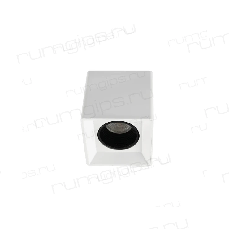 DK3080-WH+BK Светильник накладной IP 20, 10 Вт, GU5.3, LED, белый/черный, пластик