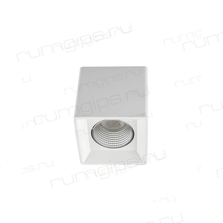 DK3080-WH+CH Светильник накладной IP 20, 10 Вт, GU5.3, LED, белый/хром, пластик