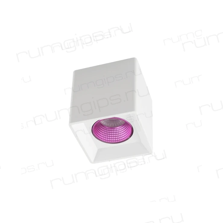 DK3080-WH+PI Светильник накладной IP 20, 10 Вт, GU5.3, LED, белый/розовый, пластик