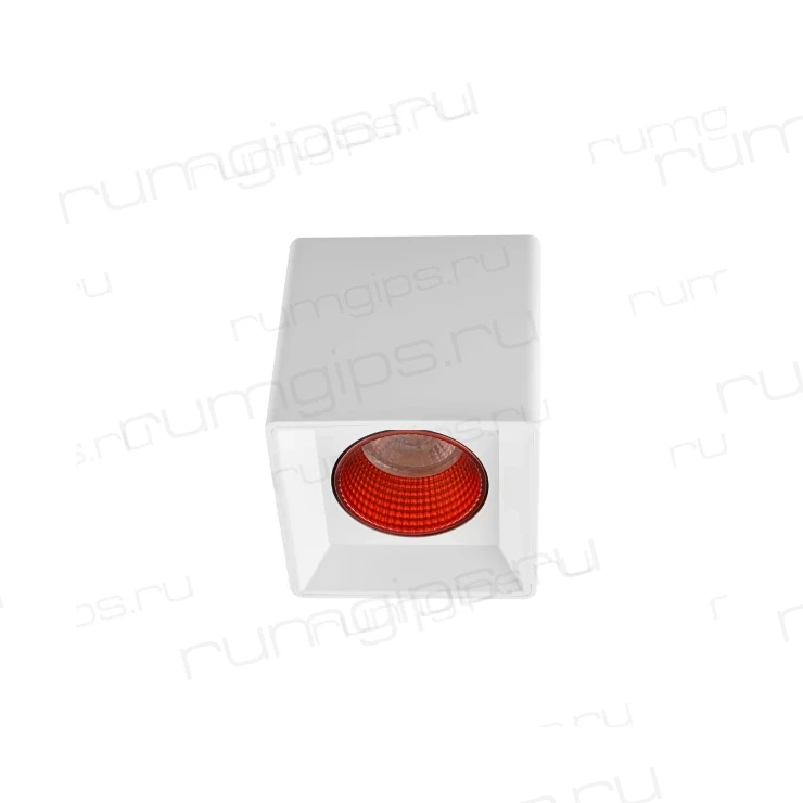 DK3080-WH+RD Светильник накладной IP 20, 10 Вт, GU5.3, LED, белый/красный, пластик