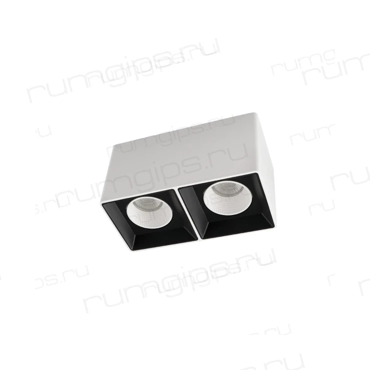 DK3085-WB+WH Светильник накладной IP 20, 10 Вт, GU5.3, LED, бело-черный/белый, пластик