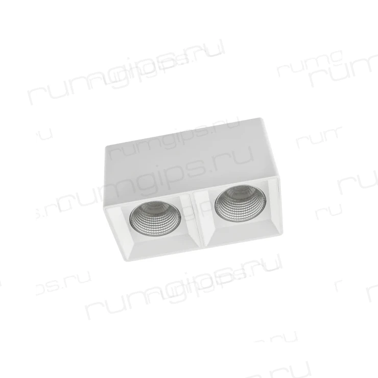 DK3085-WH+CH Светильник накладной IP 20, 10 Вт, GU5.3, LED, белый/хром, пластик