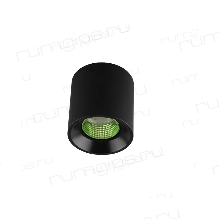 DK3090-BK+GR Светильник накладной IP 20, 10 Вт, GU5.3, LED, черный/зеленый, пластик