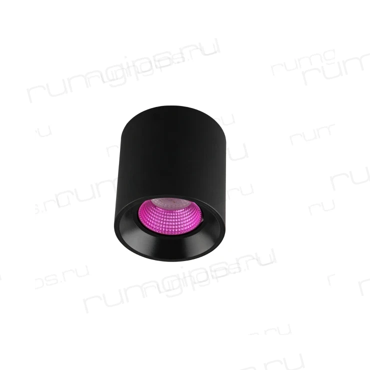 DK3090-BK+PI Светильник накладной IP 20, 10 Вт, GU5.3, LED, черный/розовый, пластик