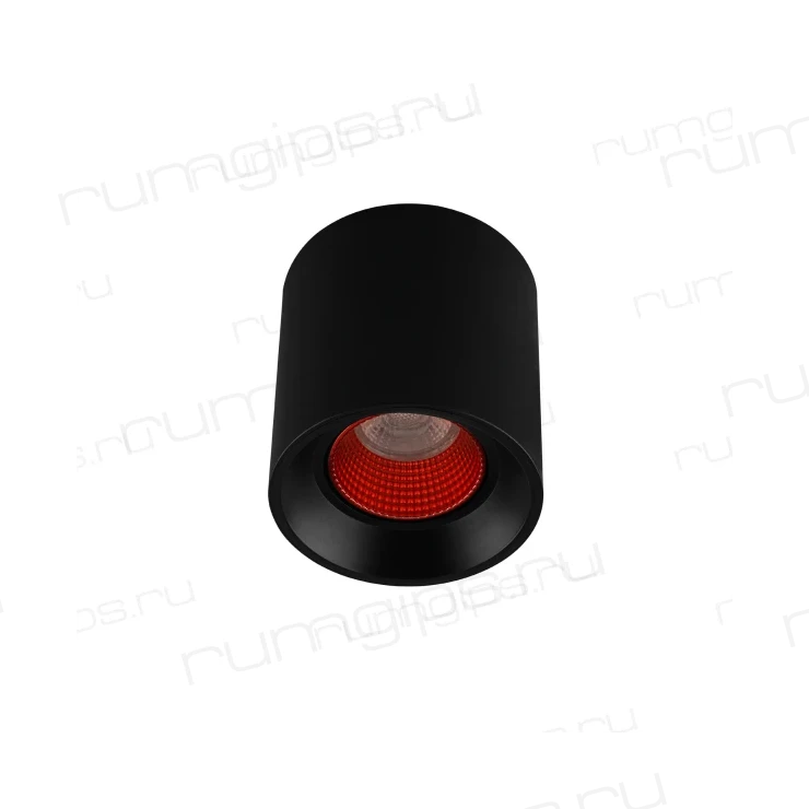 DK3090-BK+RD Светильник накладной IP 20, 10 Вт, GU5.3, LED, черный/красный, пластик
