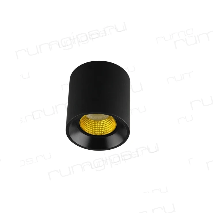 DK3090-BK+YE Светильник накладной IP 20, 10 Вт, GU5.3, LED, черный/желтый, пластик