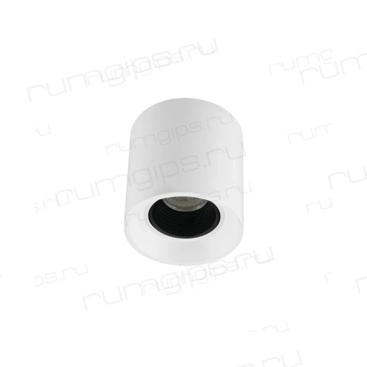 DK3090-WH+BK Светильник накладной IP 20, 10 Вт, GU5.3, LED, белый/черный, пластик
