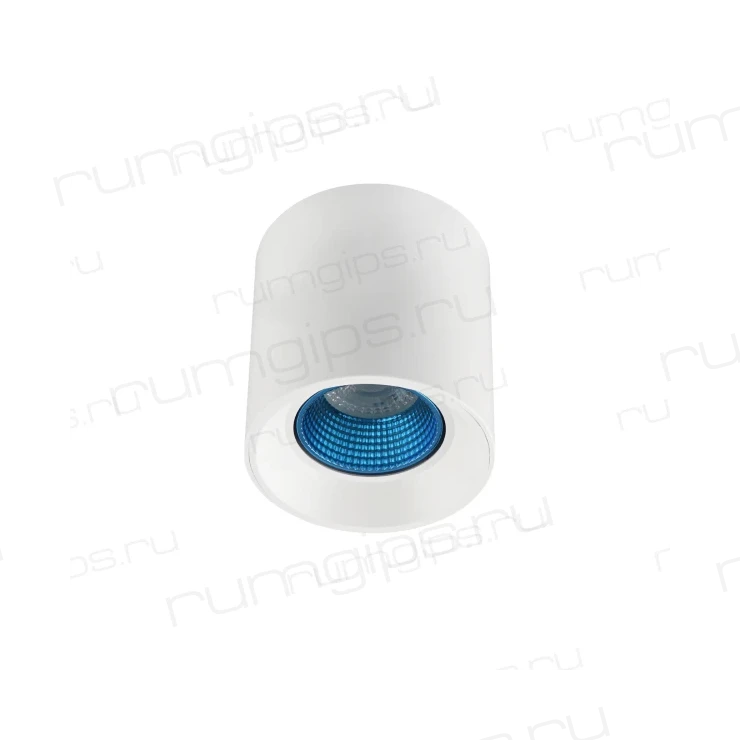 DK3090-WH+CY Светильник накладной IP 20, 10 Вт, GU5.3, LED, белый/голубой, пластик