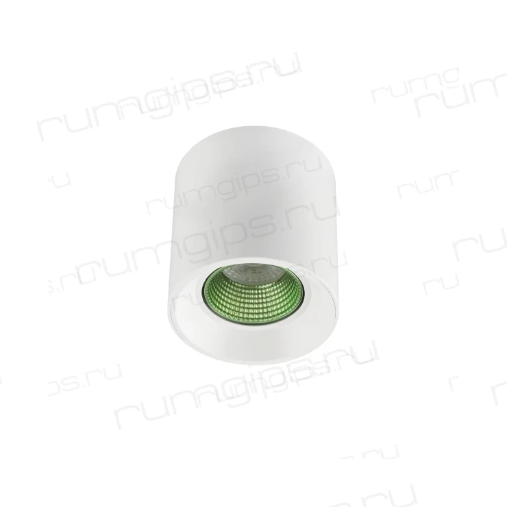 DK3090-WH+GR Светильник накладной IP 20, 10 Вт, GU5.3, LED, белый/зеленый, пластик