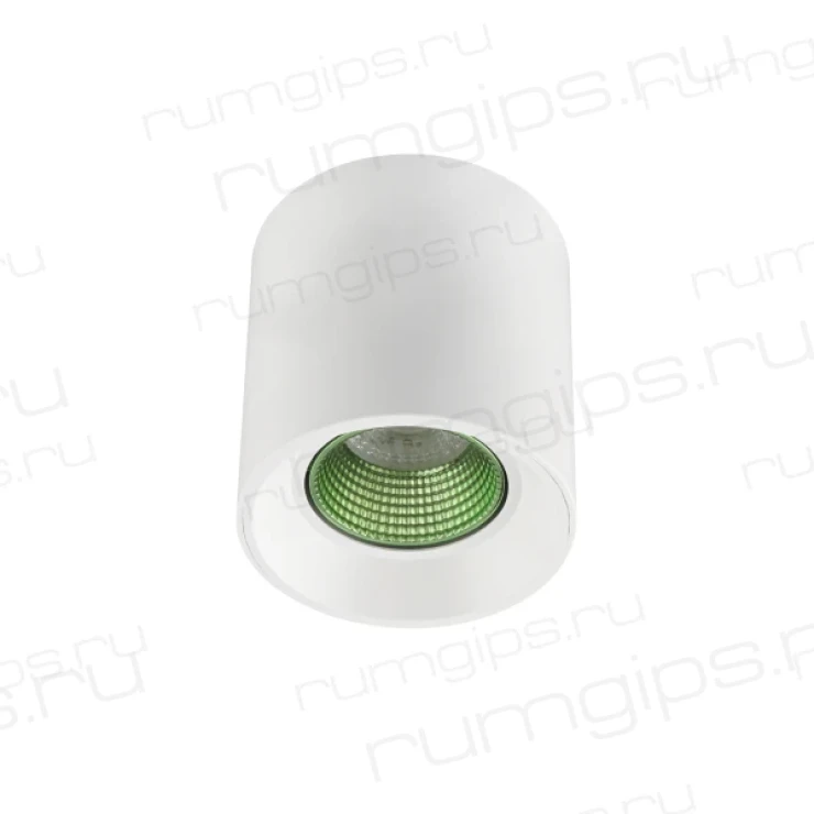 DK3090-WH+GR Светильник накладной IP 20, 10 Вт, GU5.3, LED, белый/зеленый, пластик