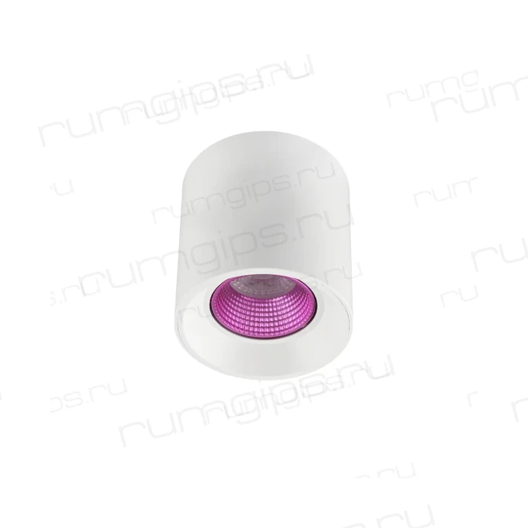DK3090-WH+PI Светильник накладной IP 20, 10 Вт, GU5.3, LED, белый/розовый, пластик