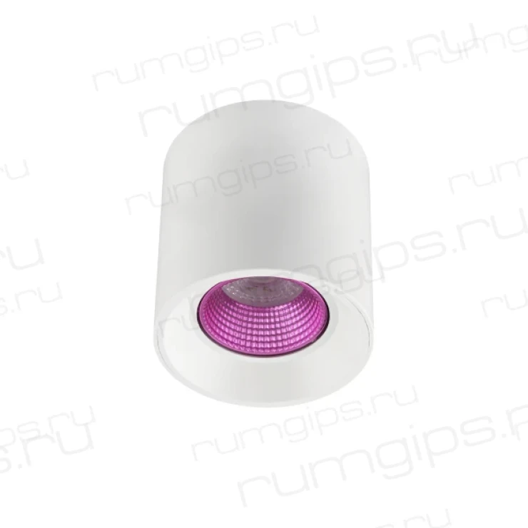 DK3090-WH+PI Светильник накладной IP 20, 10 Вт, GU5.3, LED, белый/розовый, пластик