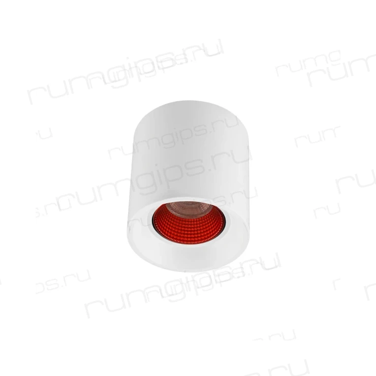 DK3090-WH+RD Светильник накладной IP 20, 10 Вт, GU5.3, LED, белый/красный, пластик