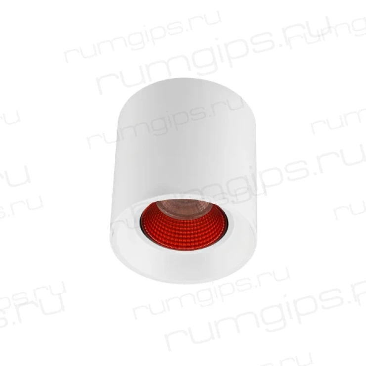 DK3090-WH+RD Светильник накладной IP 20, 10 Вт, GU5.3, LED, белый/красный, пластик