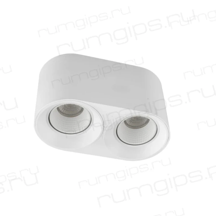 DK3096-WH Светильник накладной IP 20, 10 Вт, GU5.3, LED, белый/белый, пластик