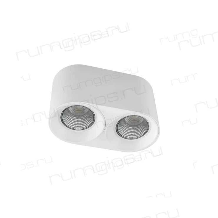 DK3096-WH+CH Светильник накладной IP 20, 10 Вт, GU5.3, LED, белый/хром, пластик